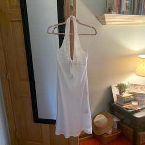 Ralph Lauren White Linen Halter Dress